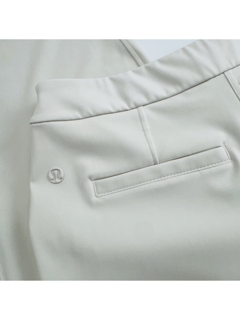 Lululemon Womens Luxtreme Pants Bone Straight Leg Mid Rise Pull On Trouser Small - Picture 9 of 11